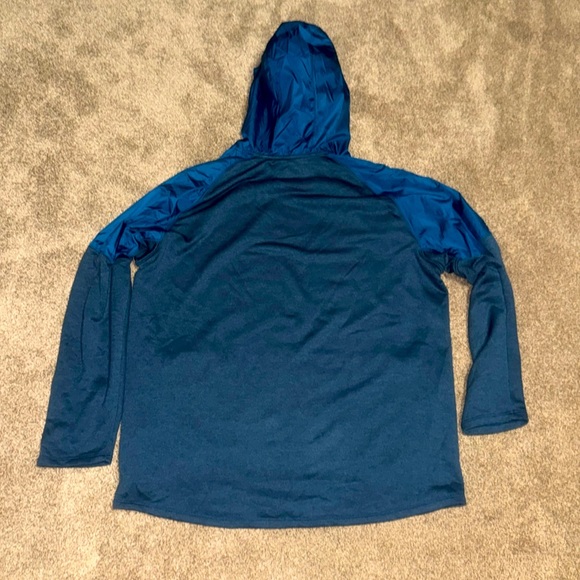 EUC Men’s Under Armour Petrol Blue Tech Terry Hoodie 1327405 Size XXL - Picture 9 of 12